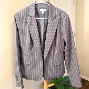 Gray Striped Blazer by Isaac Mizrahi